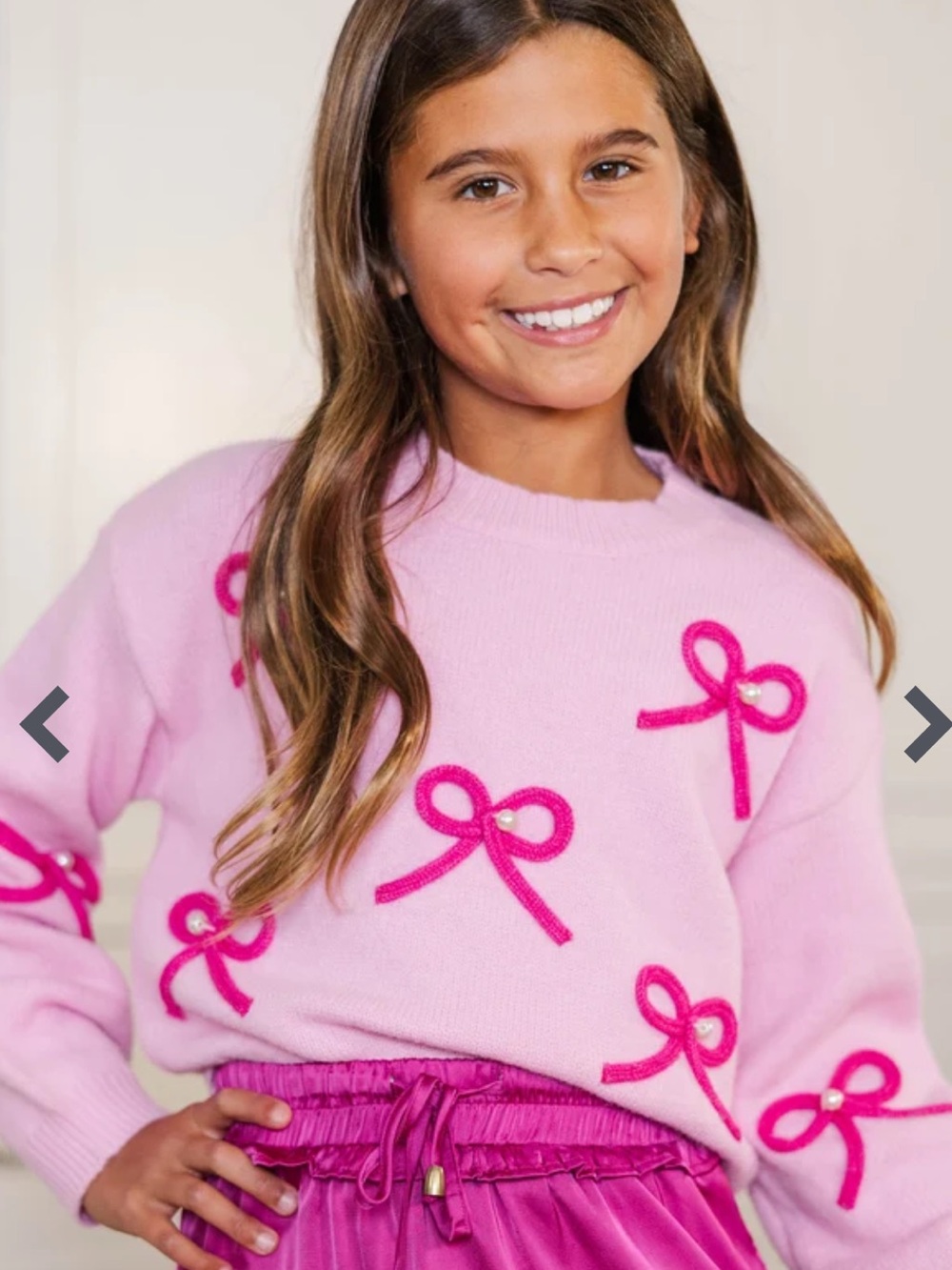 NWOT Shop The Mint Pink Bow Sweater
